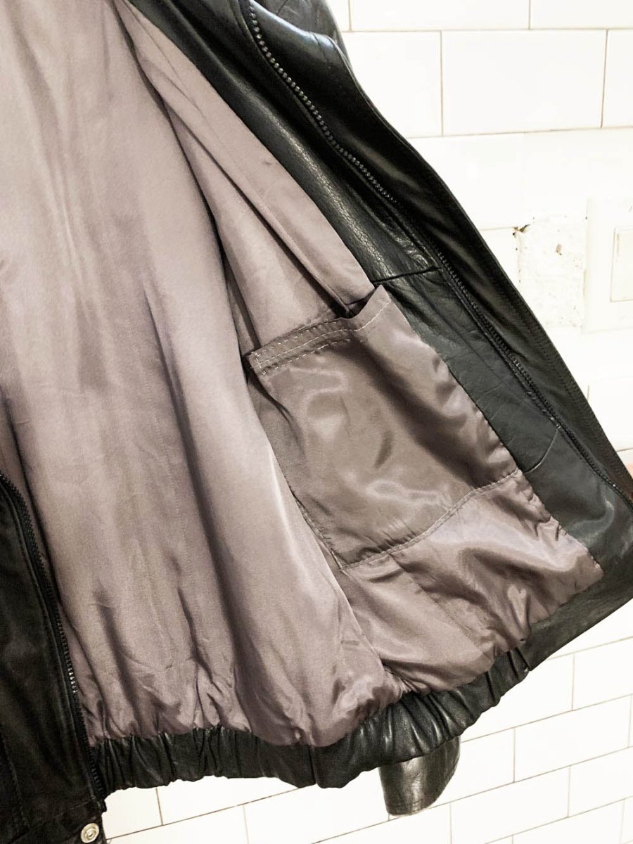 vintage north country leather bomber jacket | eaton - good market thrift store