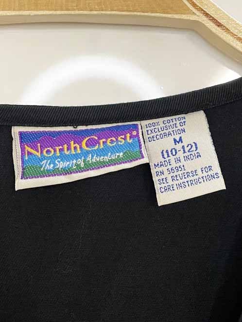 vintage north crest full zip embroidered vest | made in india - good market thrift store