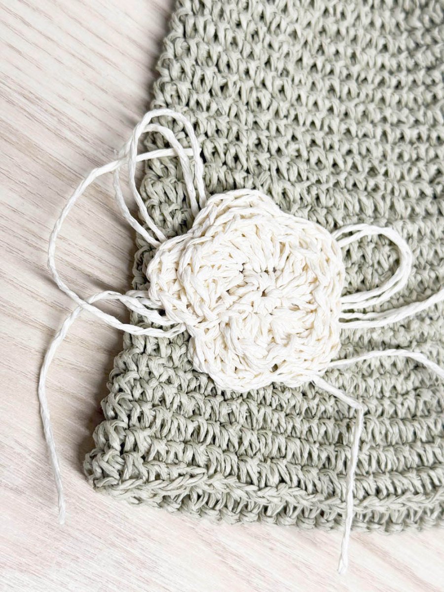 vintage NR raffia woven flower bucket hat | northern reflections - good market thrift store