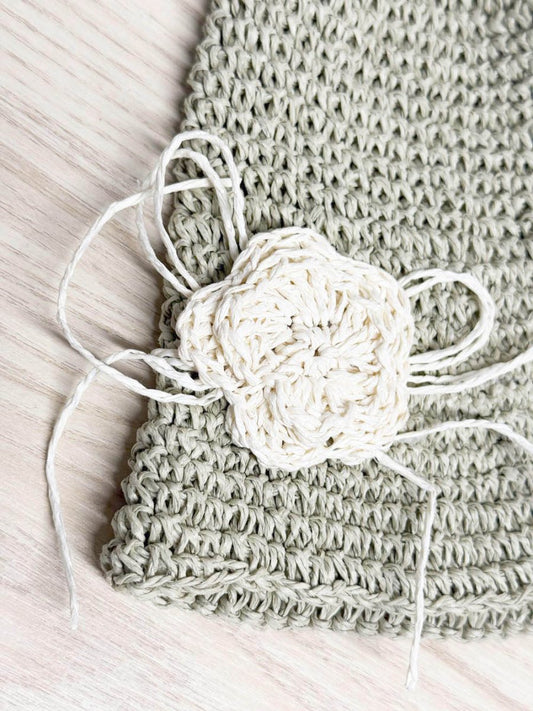 vintage NR raffia woven flower bucket hat | northern reflections - good market thrift store