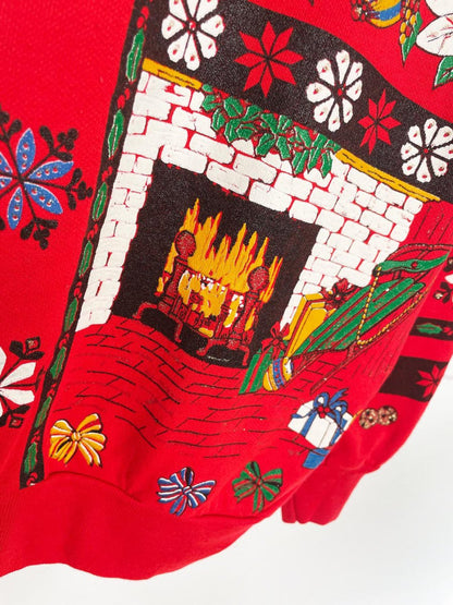 vintage nutcracker holiday graphic sweatshirt | made in USA - good market thrift store