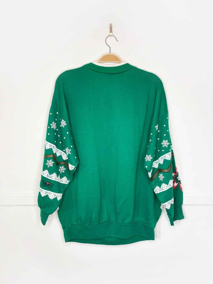 vintage nutcracker santas coming graphic sweatshirt | made in USA - good market thrift store