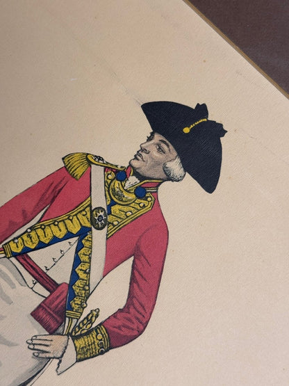 vintage officer guards uniform print | 1790 - good market thrift store