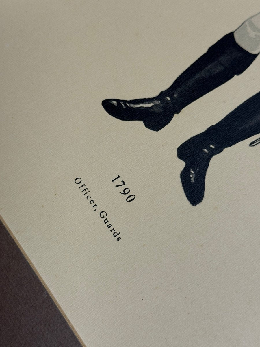 vintage officer guards uniform print | 1790 - good market thrift store