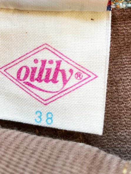 vintage oilily canvas carpenter full midi skirt | made in Holland - good market thrift store