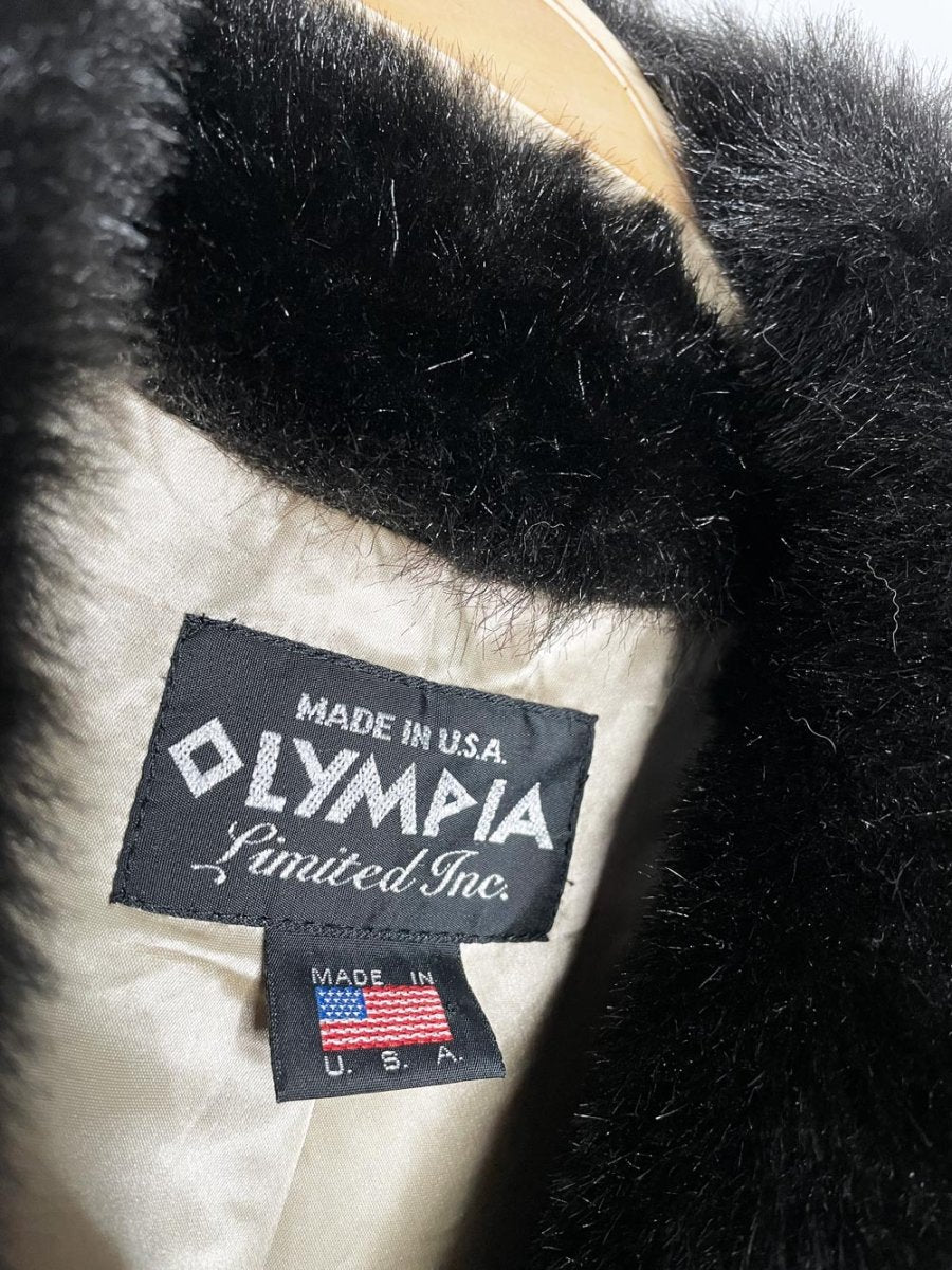 vintage olympia limited faux fur coat | made in USA - good market thrift store