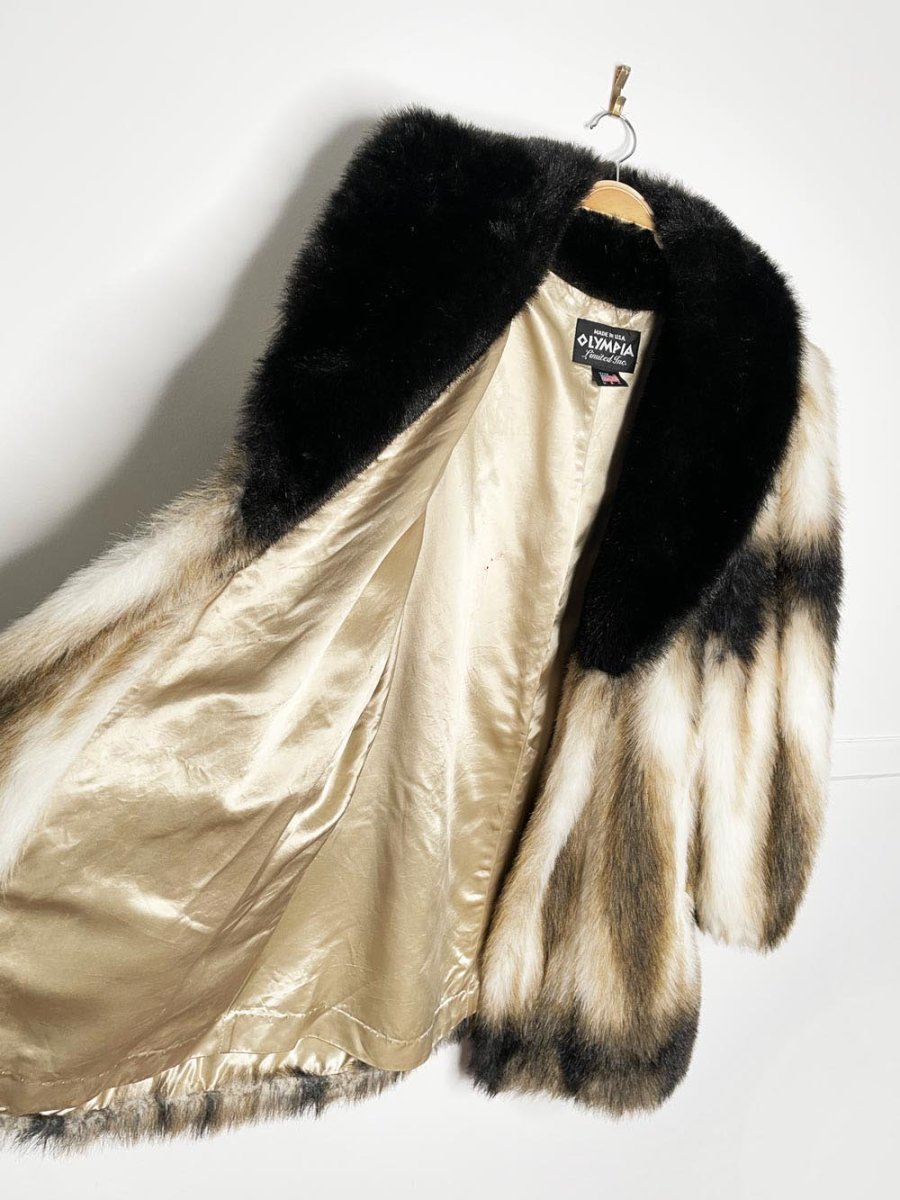 vintage olympia limited faux fur coat | made in USA - good market thrift store