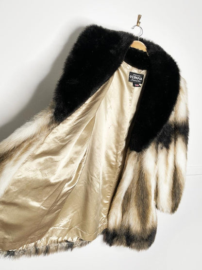 vintage olympia limited faux fur coat | made in USA - good market thrift store