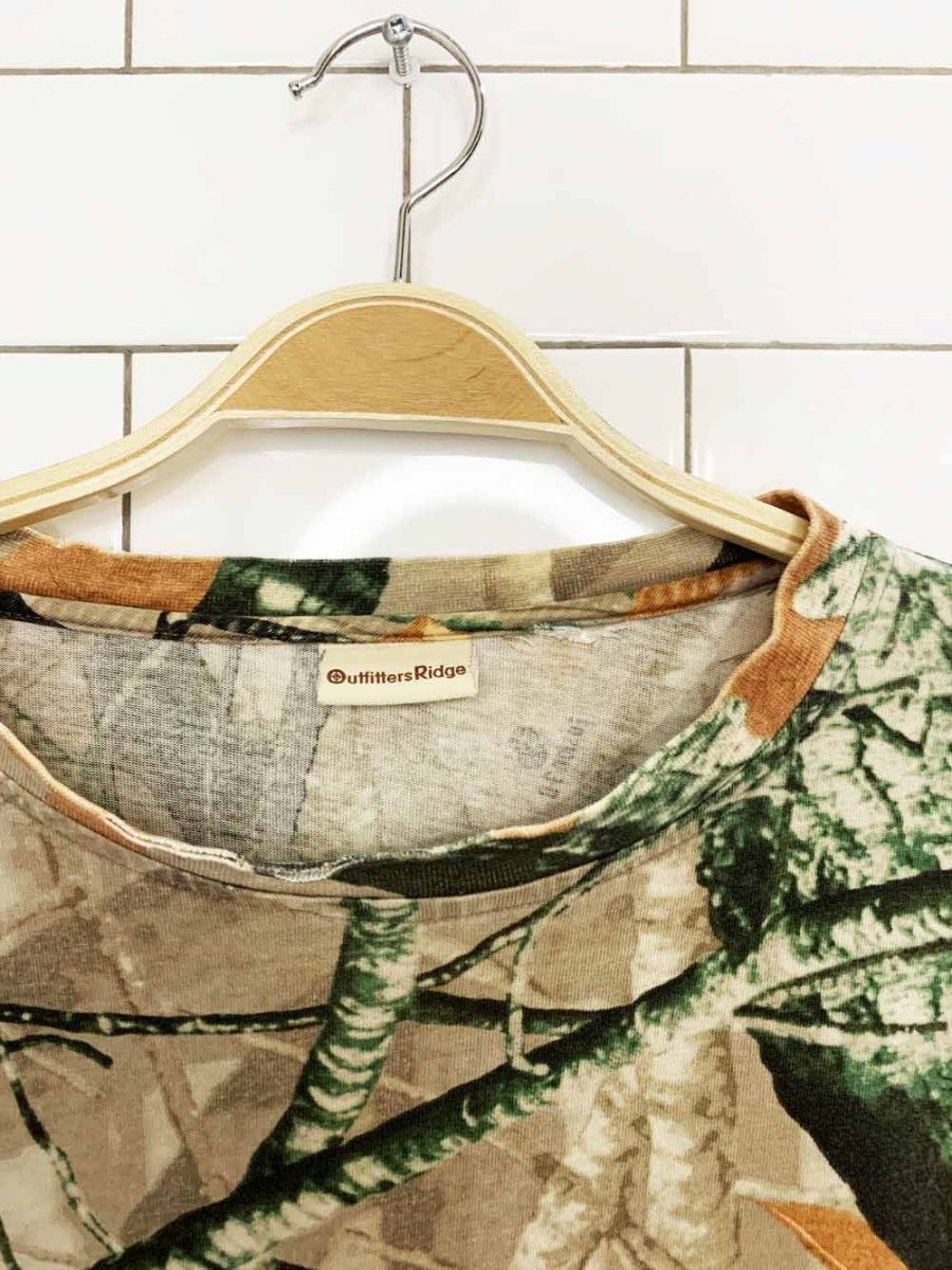 vintage outfitters ridge soft long sleeve camo t-shirt - good market thrift store