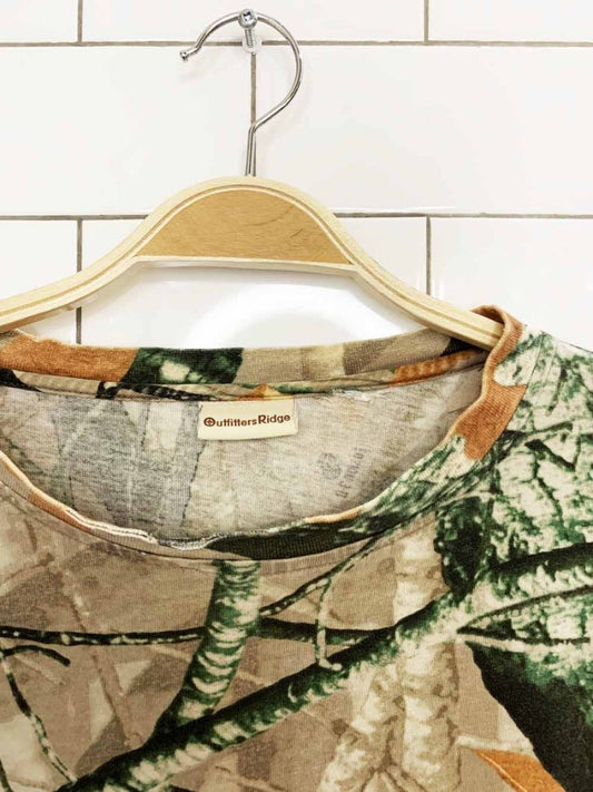 vintage outfitters ridge soft long sleeve camo t-shirt - good market thrift store