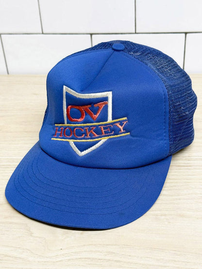 vintage OV hockey mesh trucker hat | design int'l - good market thrift store