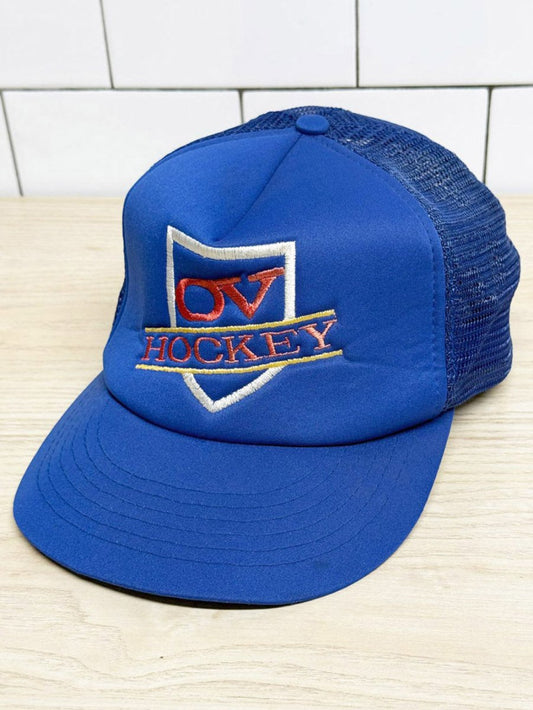 vintage OV hockey mesh trucker hat | design int'l - good market thrift store