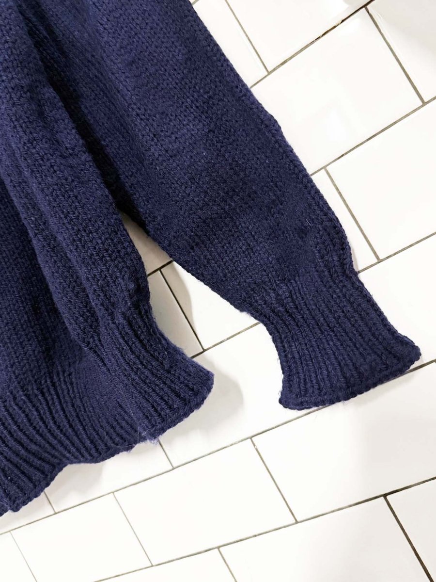 vintage oversized field hockey knit sweater - good market thrift store