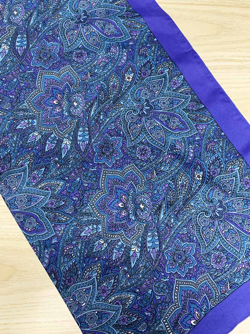 vintage paisley pattern square scarf | made in italy - good market thrift store