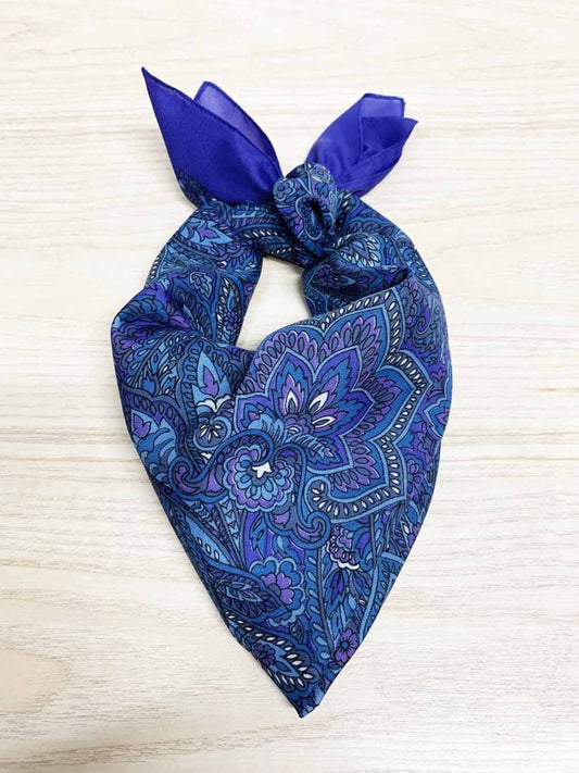 vintage paisley pattern square scarf | made in italy - good market thrift store