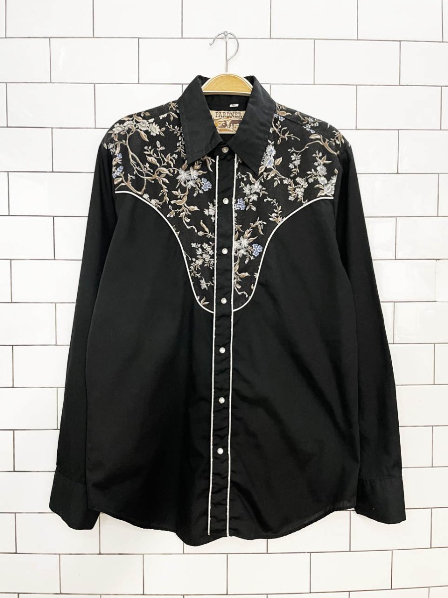 vintage pardner western pearl snap button shirt - good market thrift store