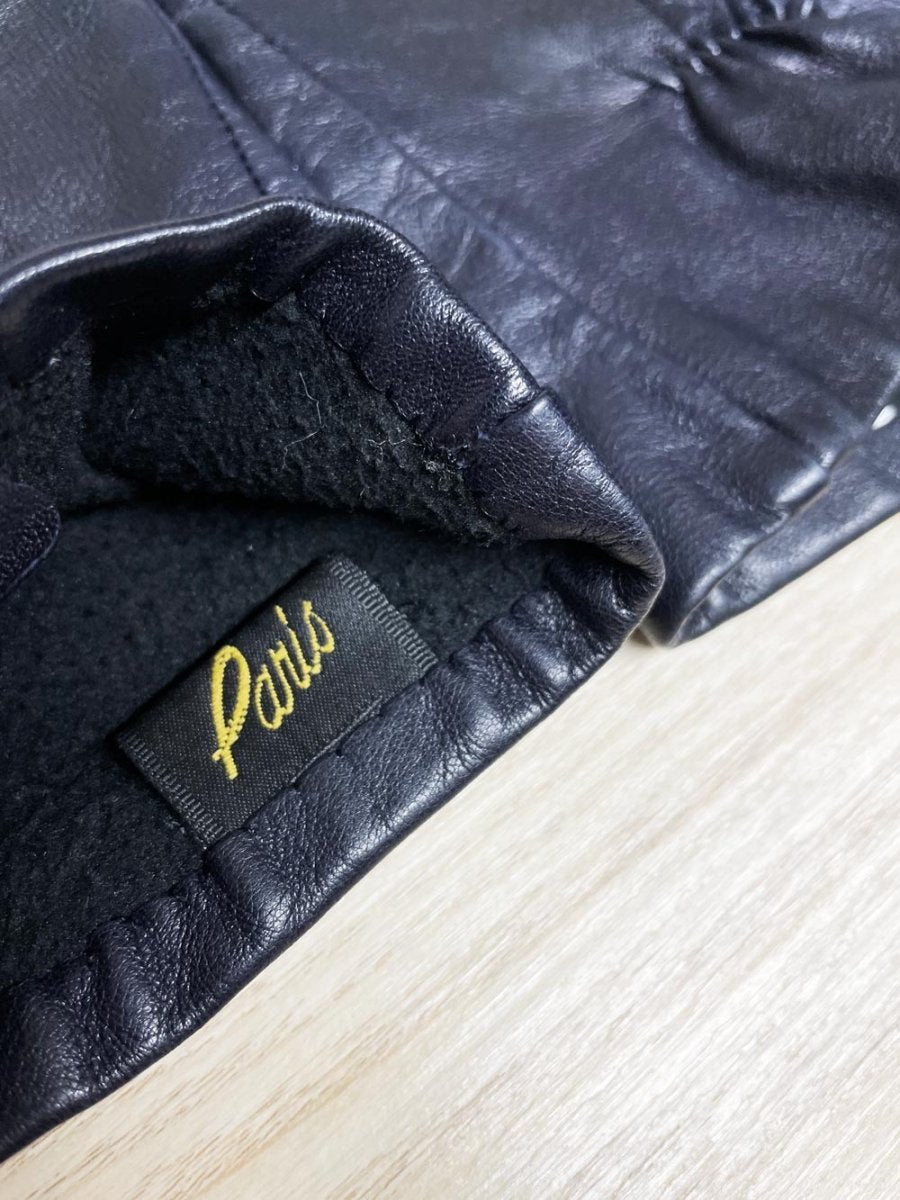 vintage paris leather gloves | lined - good market thrift store