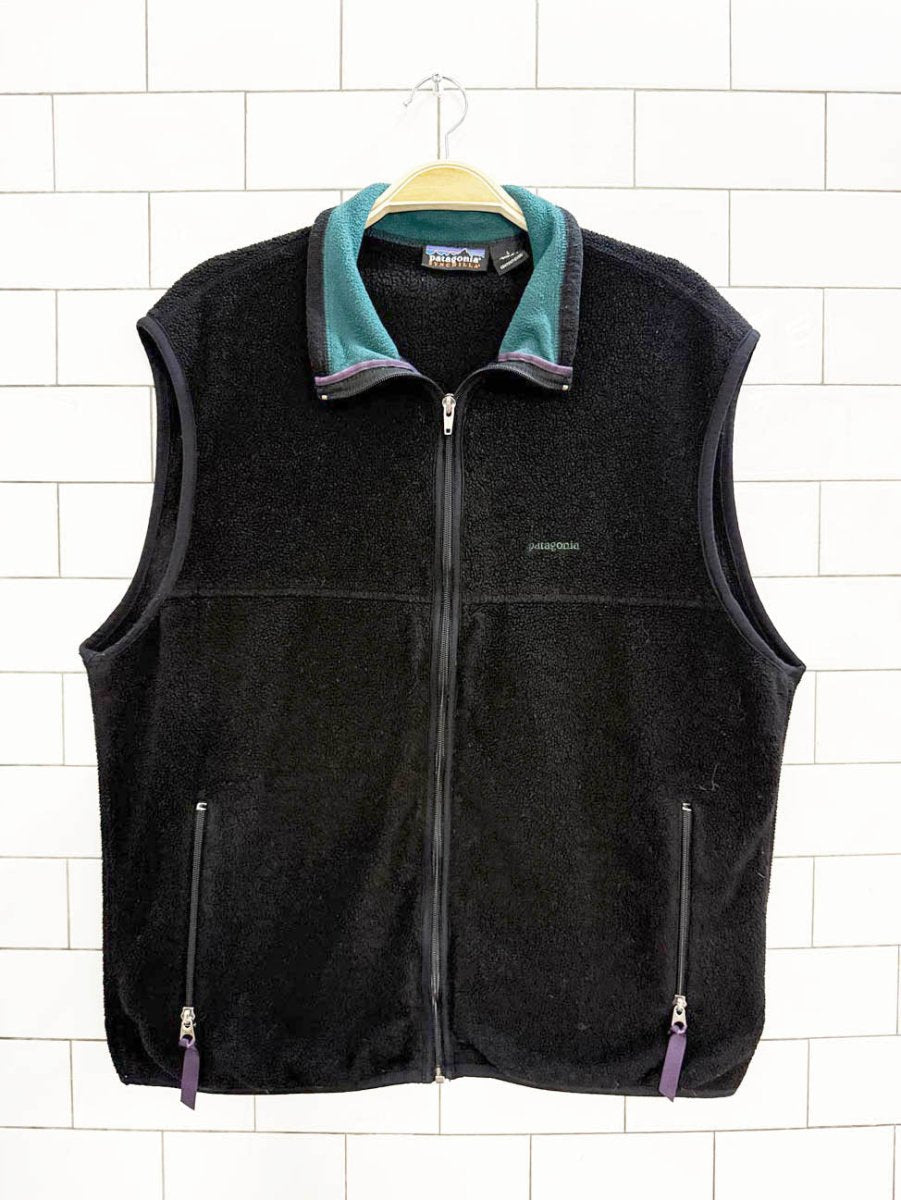 vintage patagonia synchilla fleece full zip vest - good market thrift store