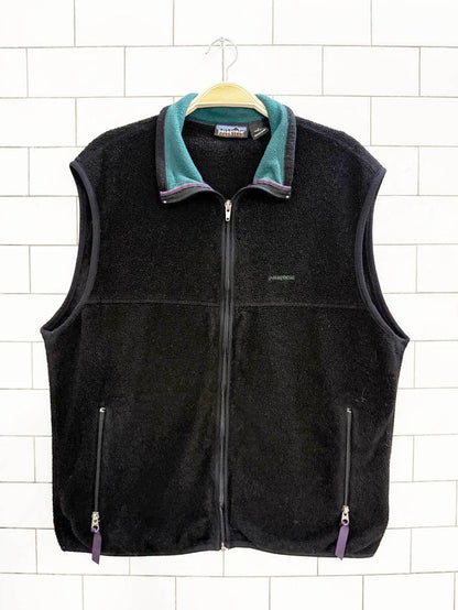 vintage patagonia synchilla fleece full zip vest - good market thrift store