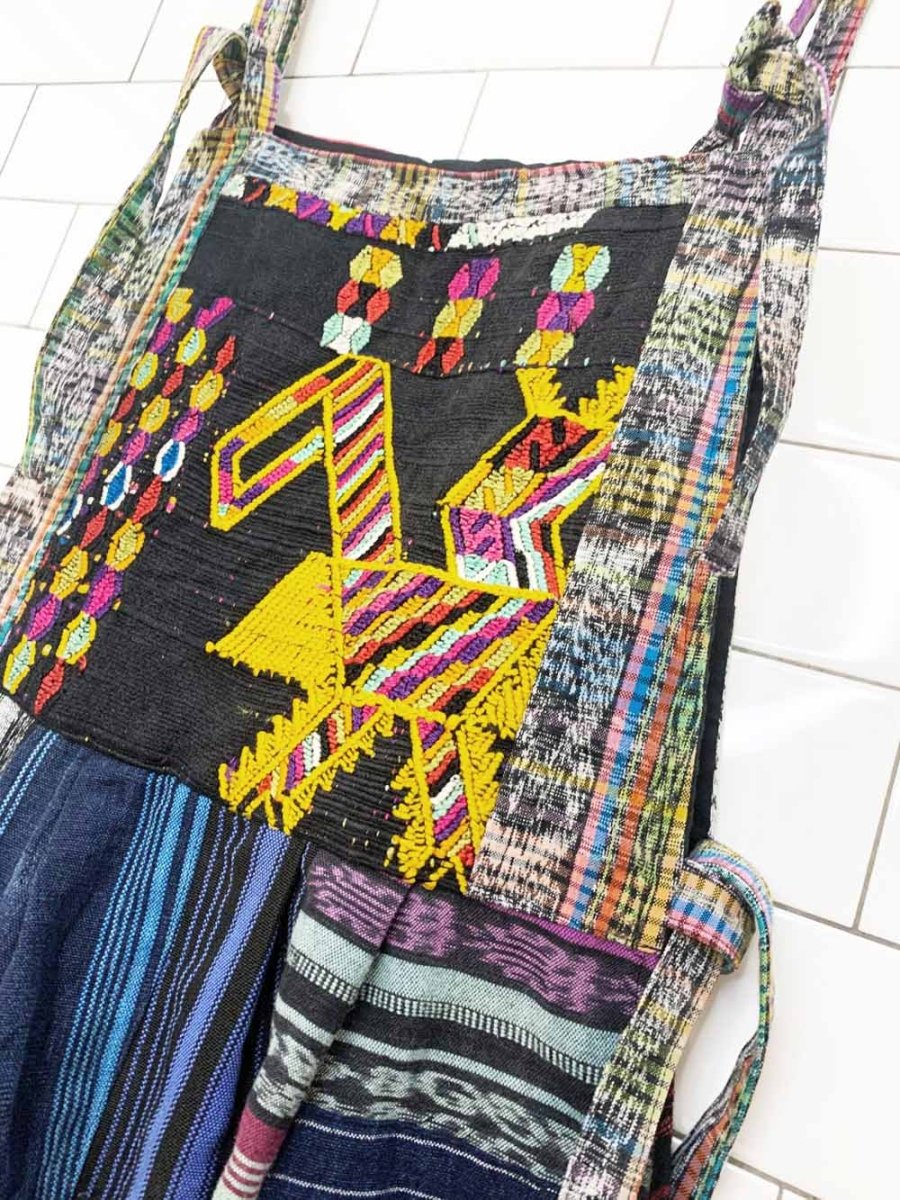 vintage patchwork boho balloon pant overalls - good market thrift store