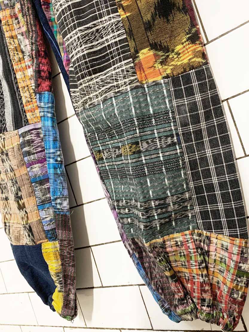 vintage patchwork boho balloon pant overalls - good market thrift store