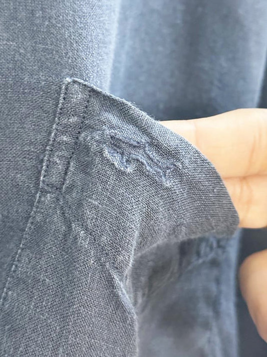 vintage paul & shark 100% linen full button shirt | made in Italy - good market thrift store