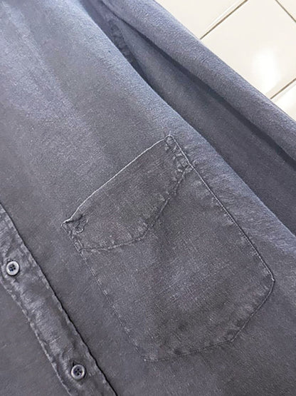 vintage paul & shark 100% linen full button shirt | made in Italy - good market thrift store