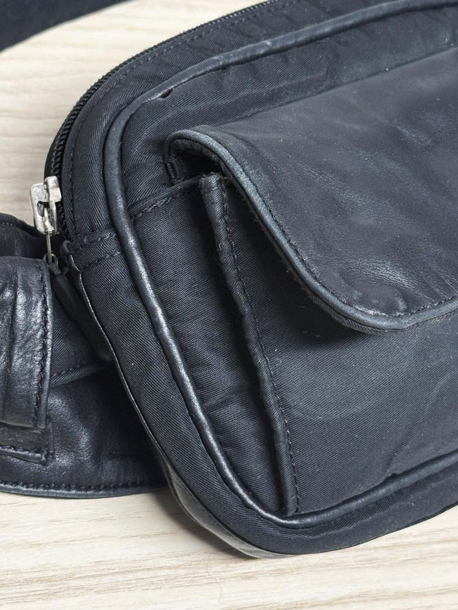 vintage pegabo leather detail fanny pack - good market thrift store