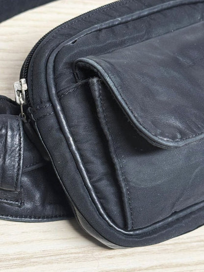 vintage pegabo leather detail fanny pack - good market thrift store