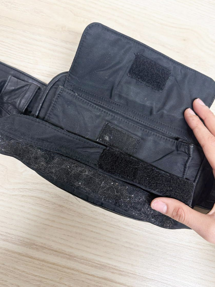 vintage pegabo leather detail fanny pack - good market thrift store