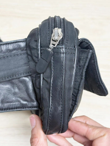 vintage pegabo leather detail fanny pack - good market thrift store