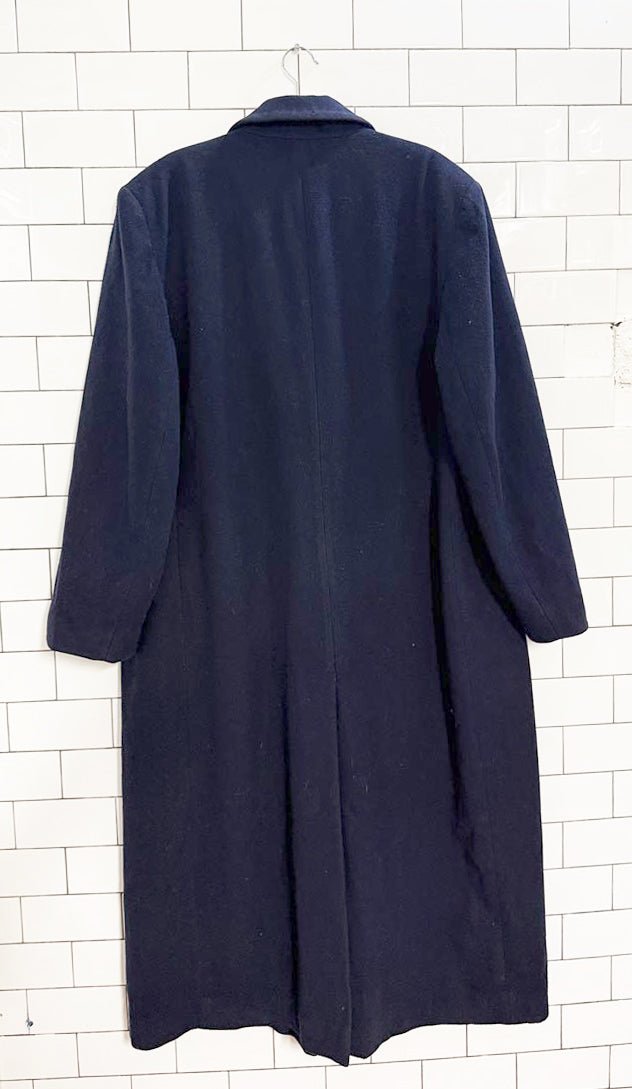 vintage pendleton 100% wool double breasted long coat - good market thrift store