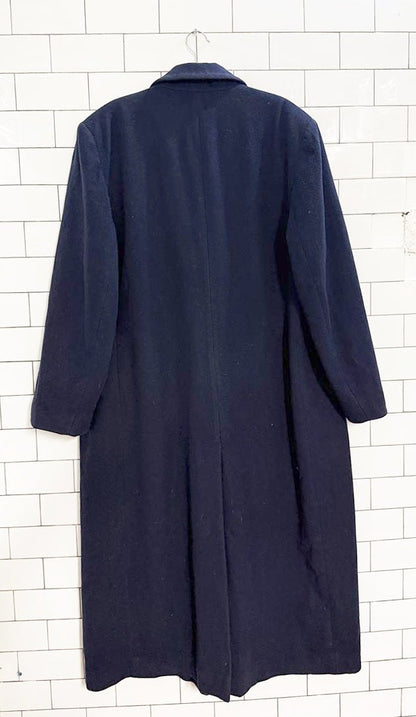 vintage pendleton 100% wool double breasted long coat - good market thrift store