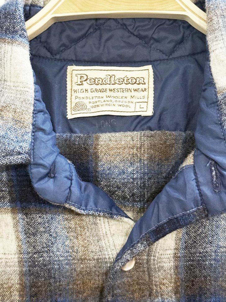 vintage pendleton 100% wool plaid snap button western shirt | made in USA - good market thrift store