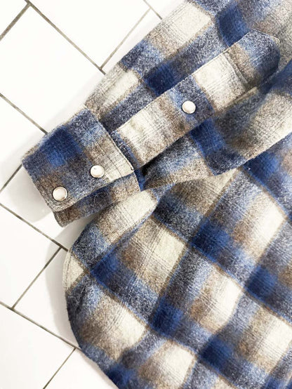 vintage pendleton 100% wool plaid snap button western shirt | made in USA - good market thrift store