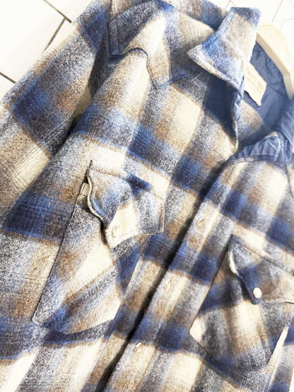 vintage pendleton 100% wool plaid snap button western shirt | made in USA - good market thrift store