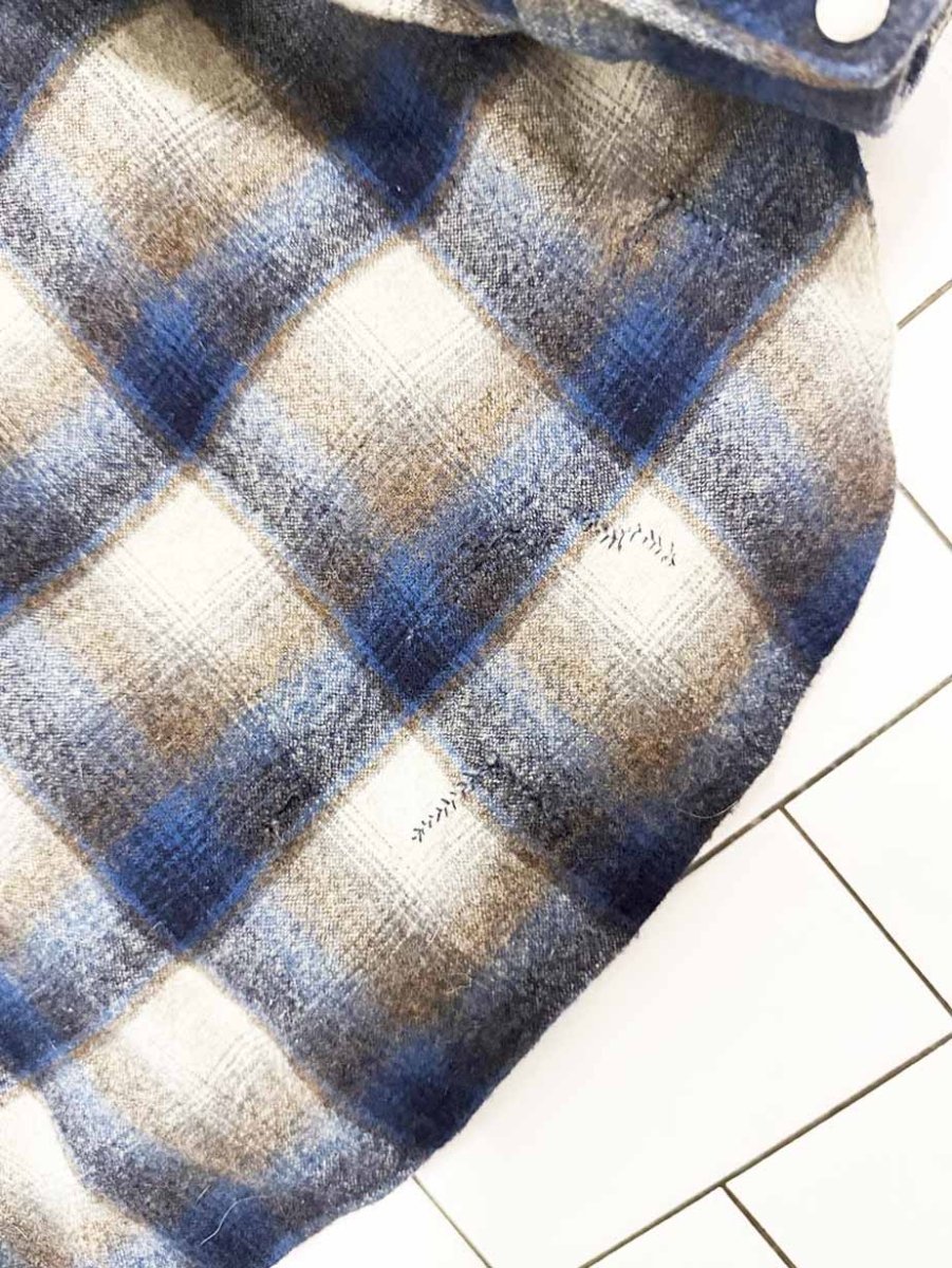 vintage pendleton 100% wool plaid snap button western shirt | made in USA - good market thrift store