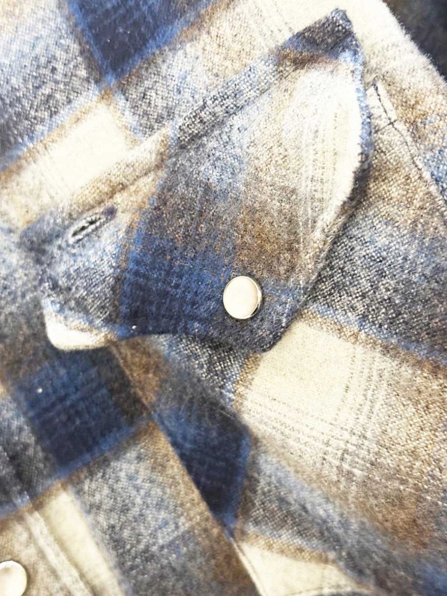 vintage pendleton 100% wool plaid snap button western shirt | made in USA - good market thrift store