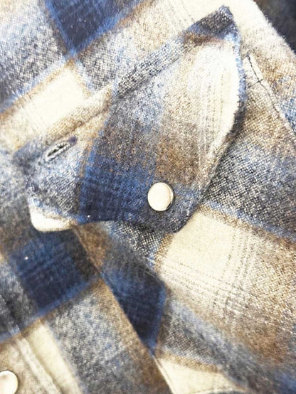 vintage pendleton 100% wool plaid snap button western shirt | made in USA - good market thrift store