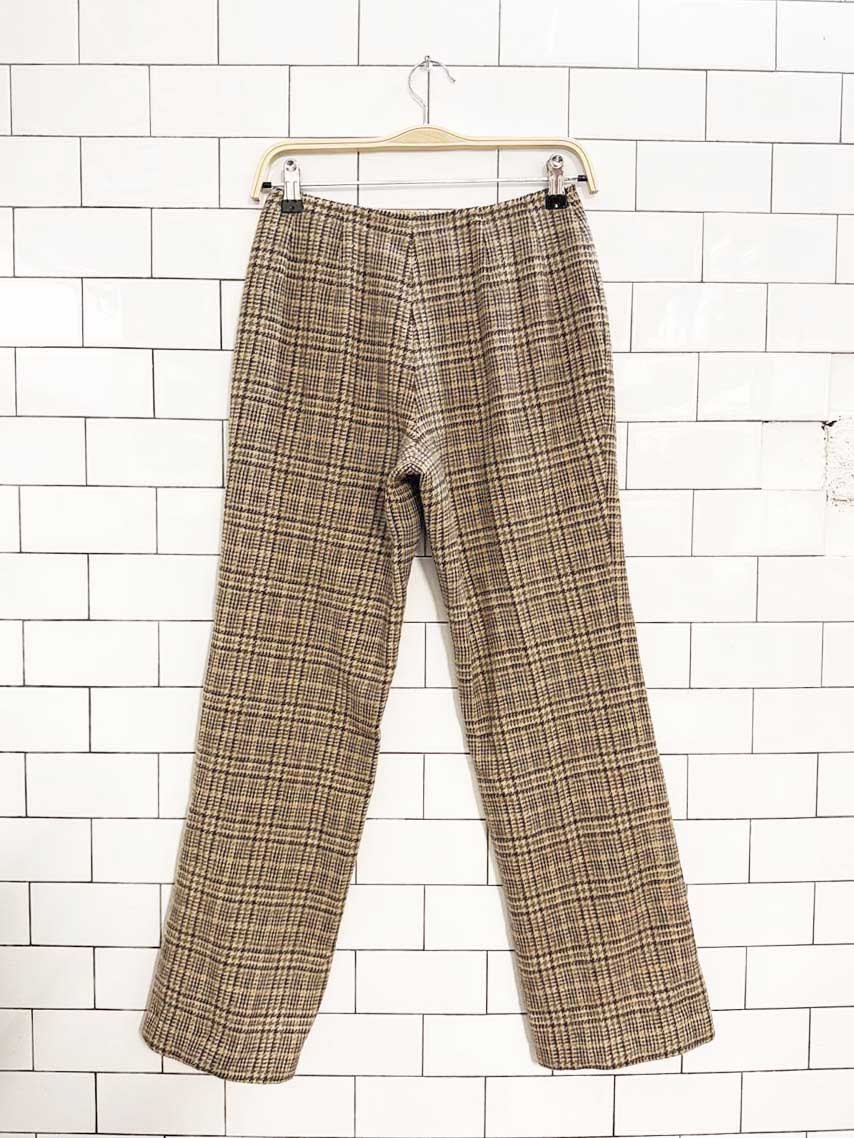 vintage pendleton 100% wool plaid trousers | made in USA - good market thrift store