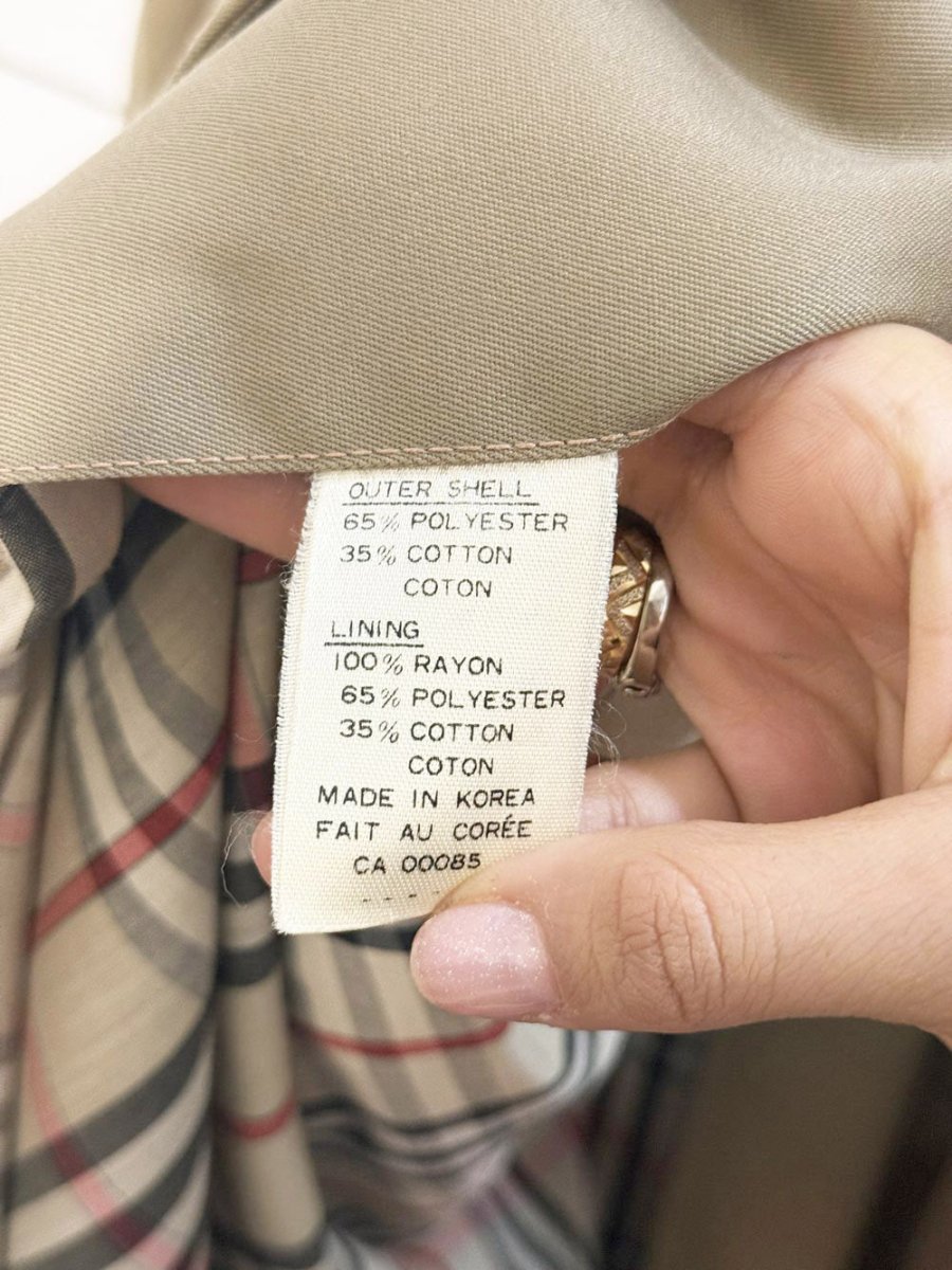vintage pierre cardin double breasted belted classic trench coat - good market thrift store