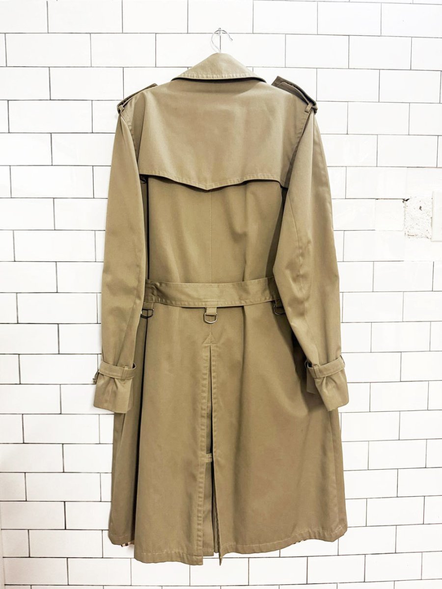 vintage pierre cardin double breasted belted classic trench coat - good market thrift store