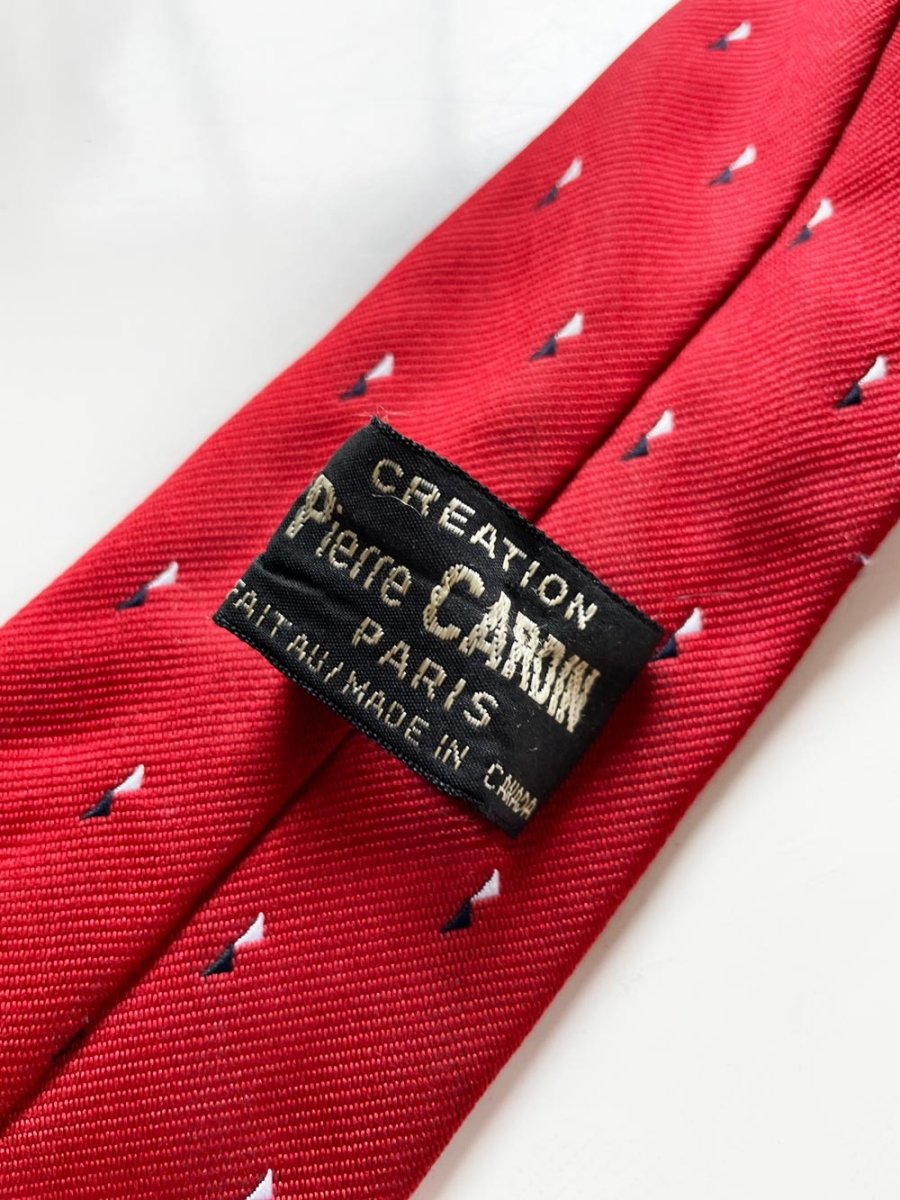 vintage pierre cardin P logo tie - good market thrift store