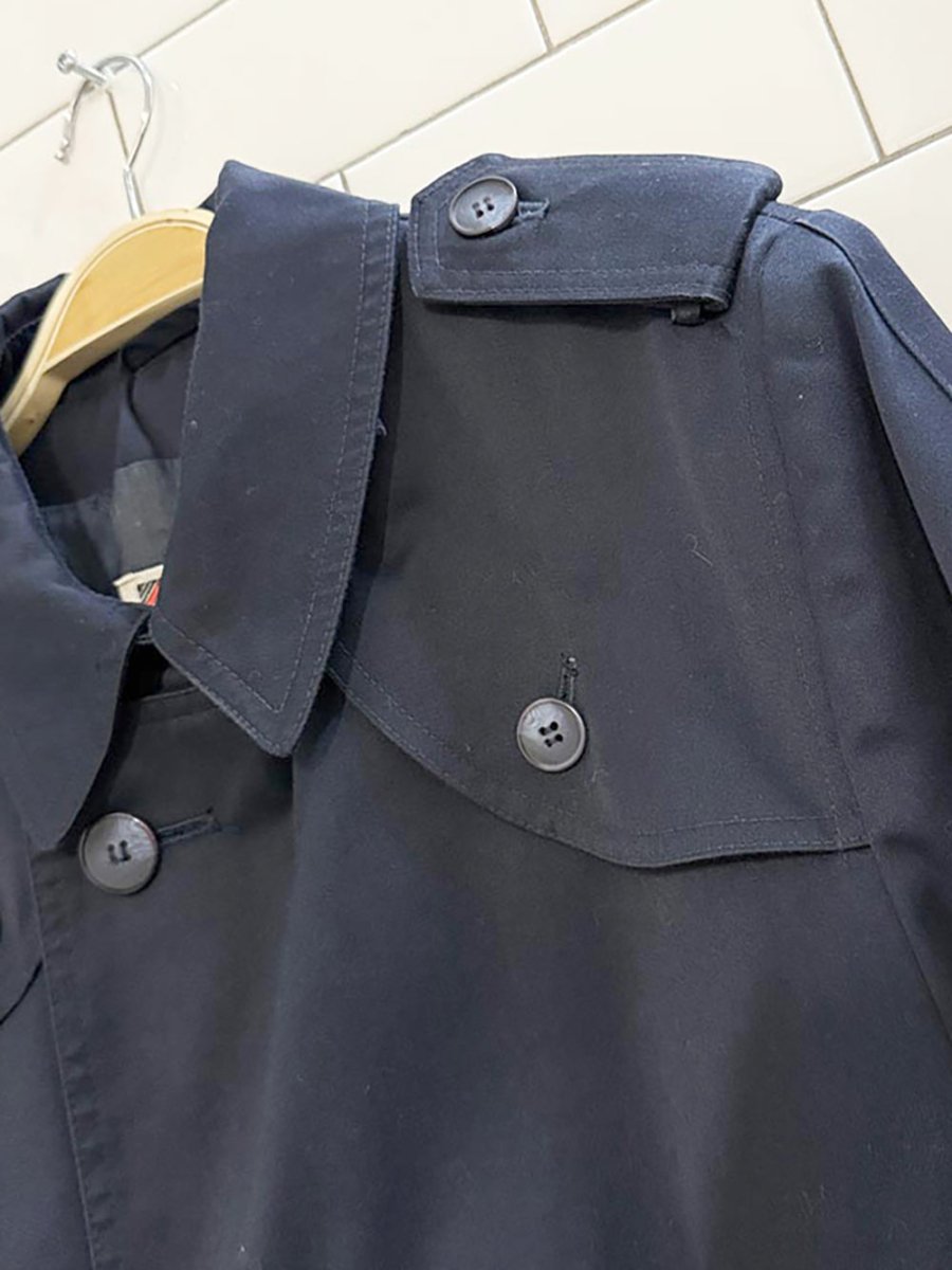 vintage pierre cardin paris double breasted belted trench coat - good market thrift store