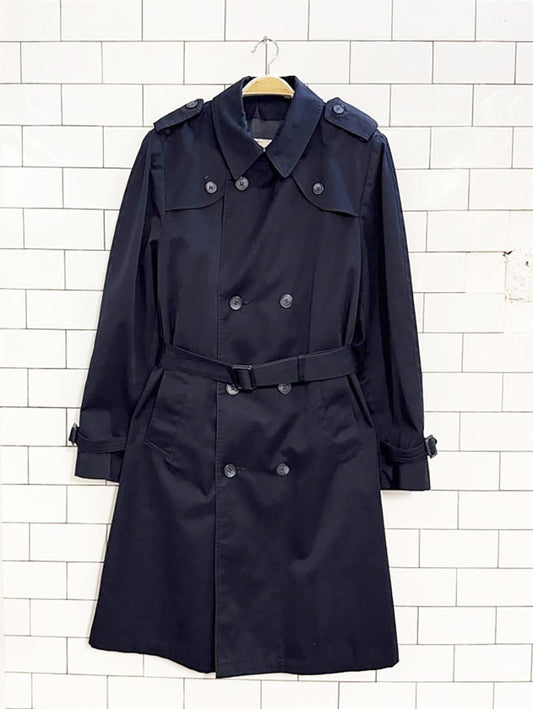 vintage pierre cardin paris double breasted belted trench coat - good market thrift store