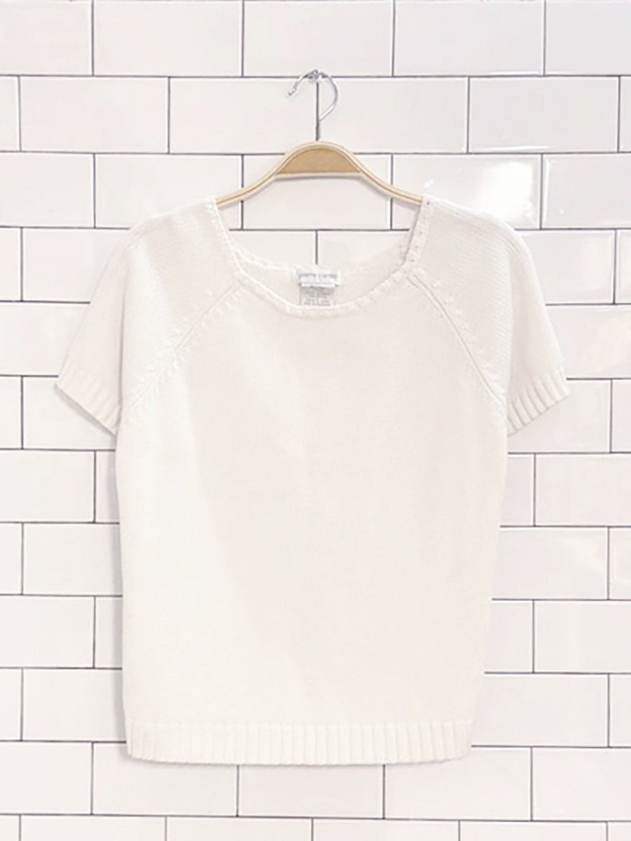 vintage pierre cardin short sleeve knit top - good market thrift store
