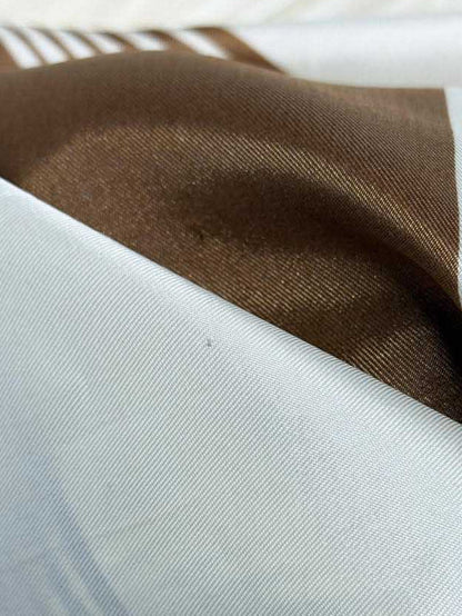 vintage plaid poly satin square scarf - good market thrift store