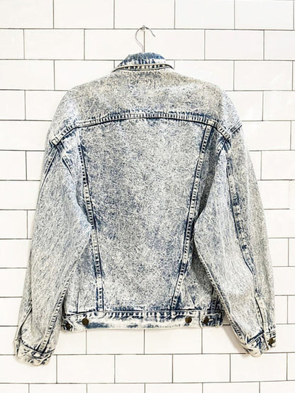 vintage plutus acid wash denim jacket - good market thrift store
