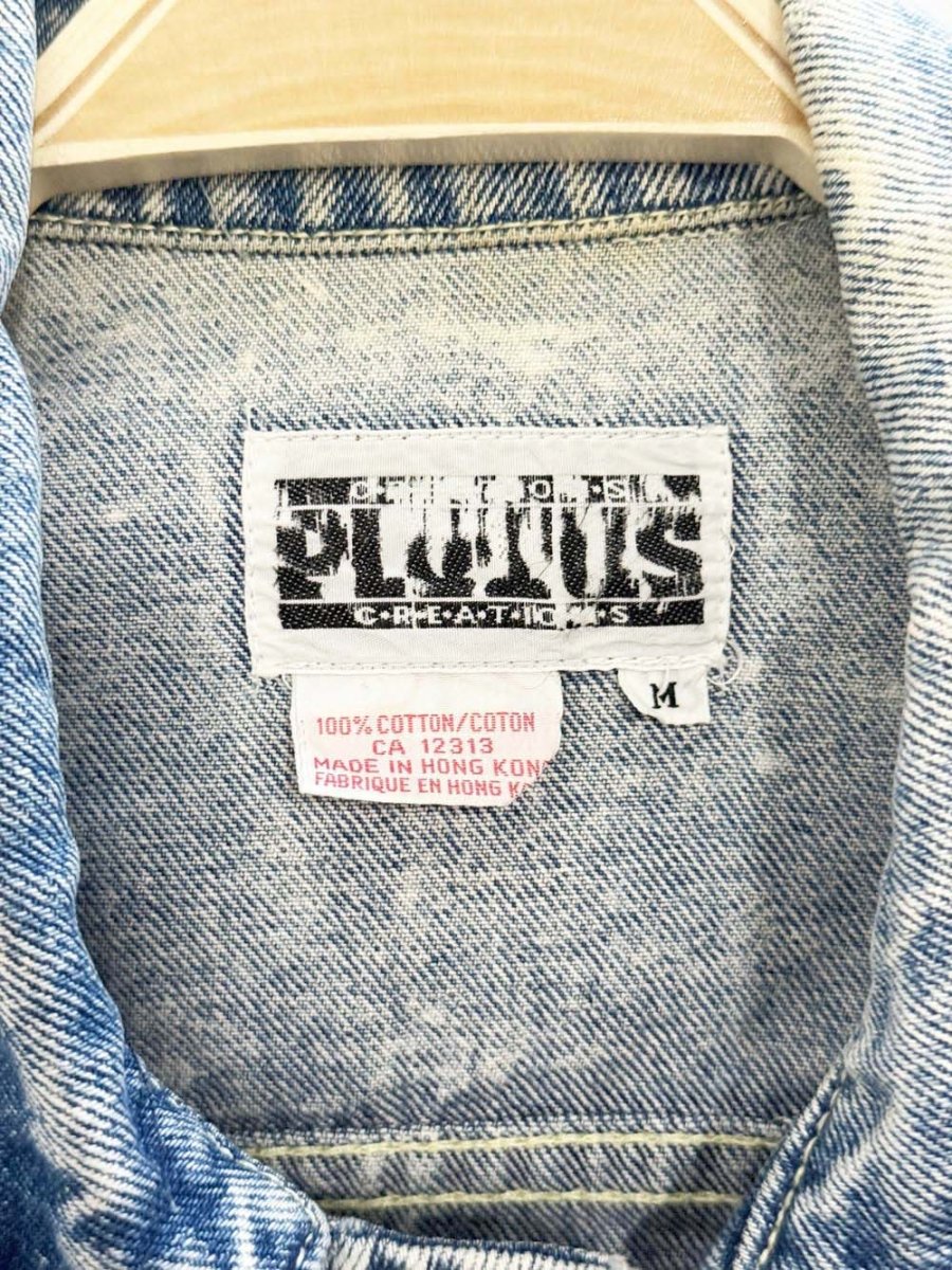 vintage plutus acid wash denim jacket - good market thrift store