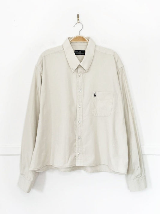 vintage polo ralph lauren sporty prep cropped shirt | rework - good market thrift store